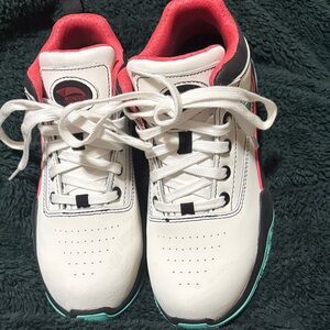 Avenger White and Red composite toe steel boots for work women’s